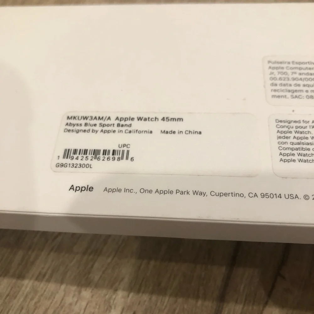 Apple 45mm Abyss Blue Sport Band